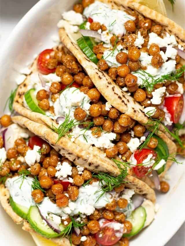 Vegetarian Chickpea Gyros