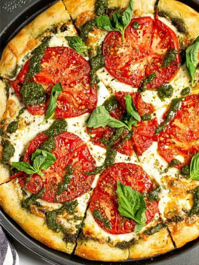 Pesto & Tomato Pizza