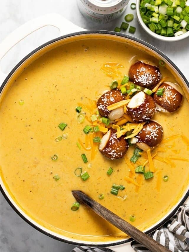 Veggie Beer Cheese Soup