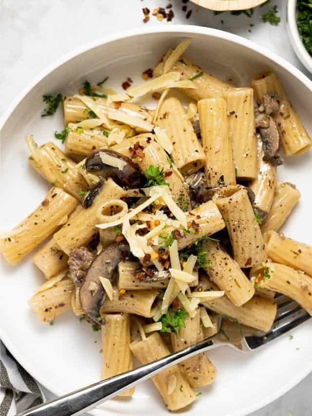 20 Minute Mushroom Pasta