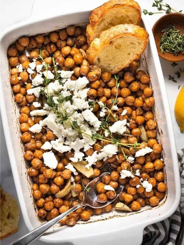 Olive Oil Braised Chickpeas