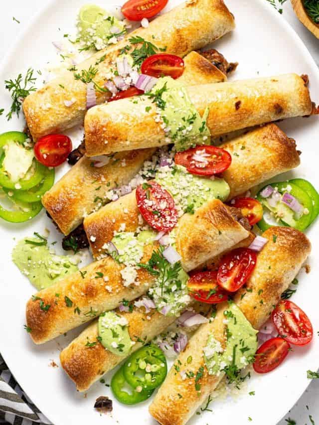 Crispy Vegetarian Flautas