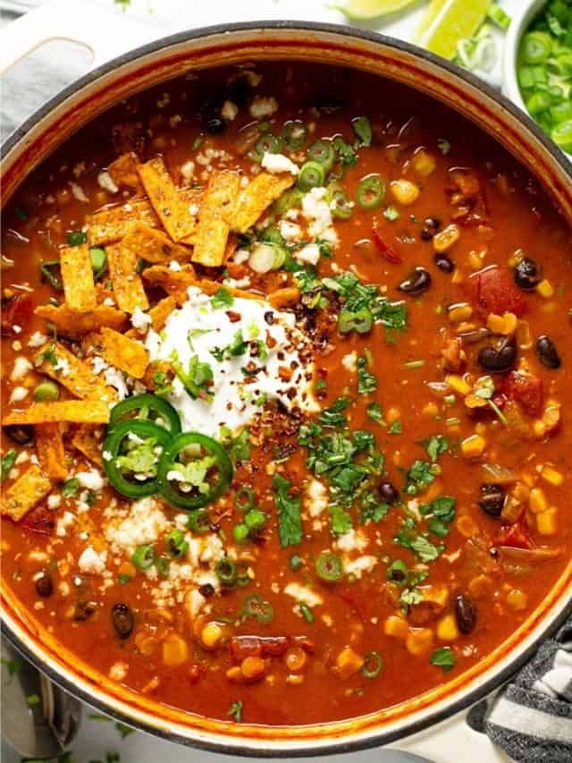 One Pot Tortilla Soup