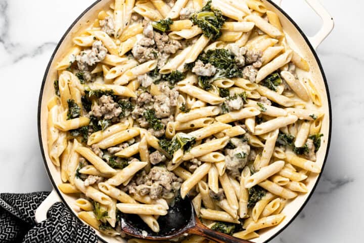 One Pot Italian Sausage Pasta Recipe - Midwest Foodie