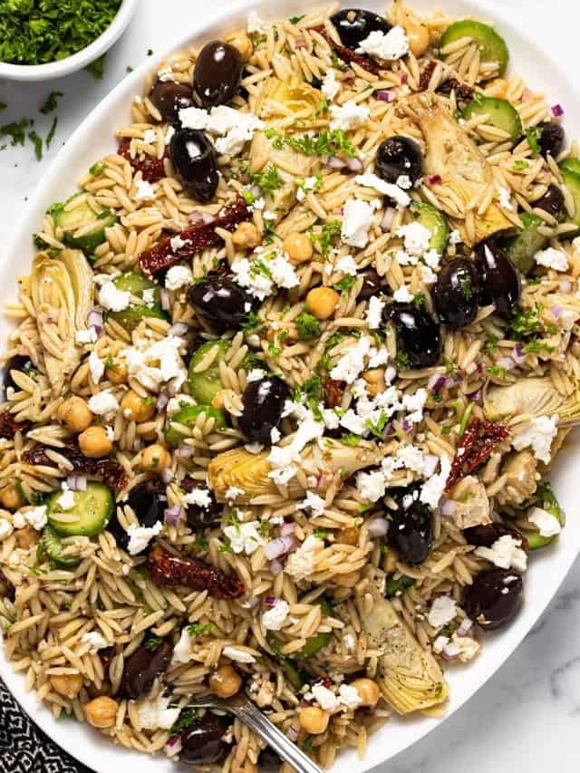 20 Minute Greek Orzo Salad