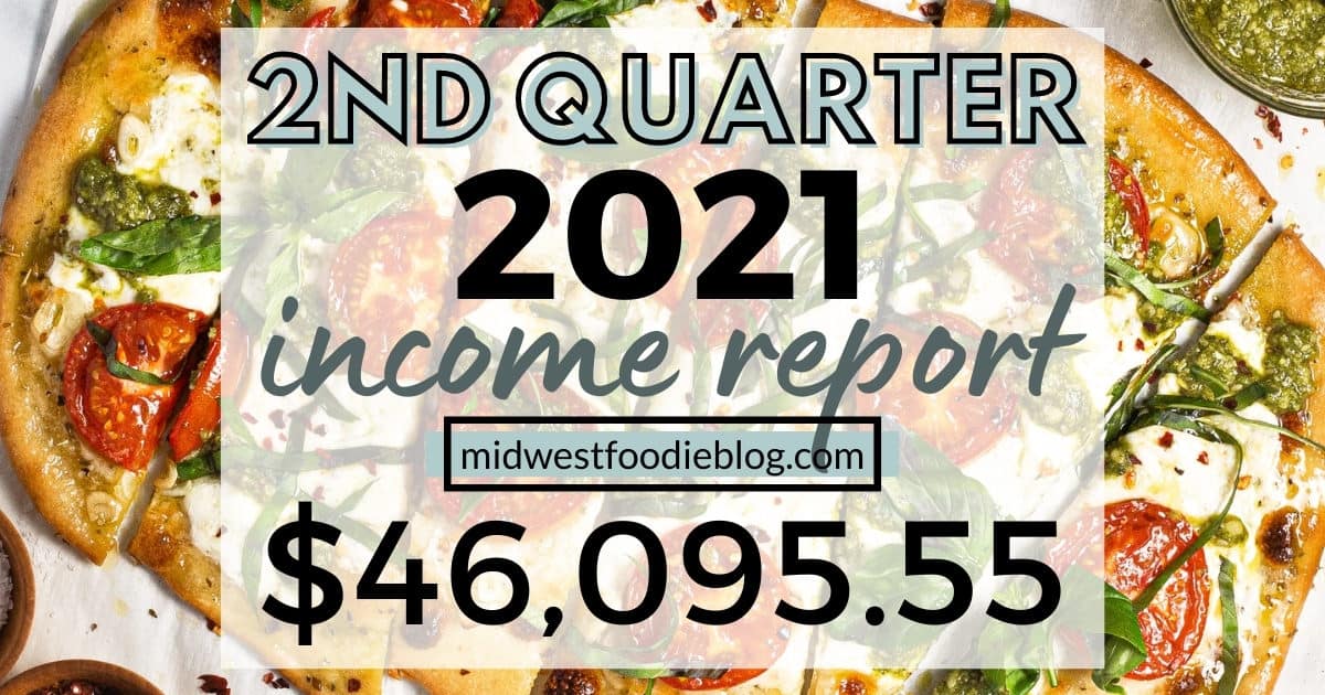 Food Blog Income Report - 2nd Quarter 2021 - Midwest Foodie
