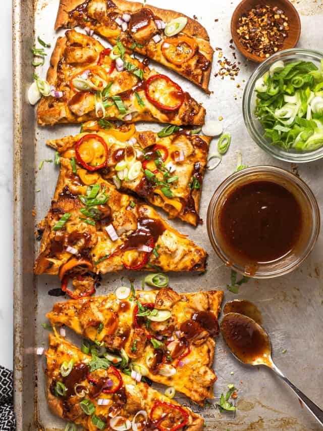 Simple BBQ Chicken Flatbread