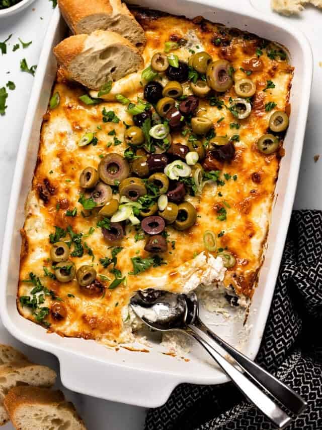 Cheesy Baked Olive Oil Dip