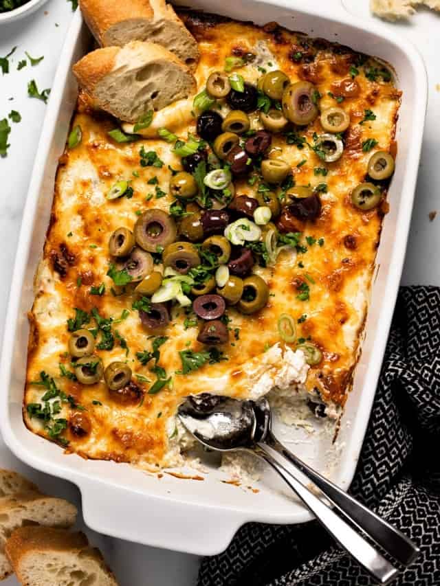 Cheesy Baked Olive Oil Dip