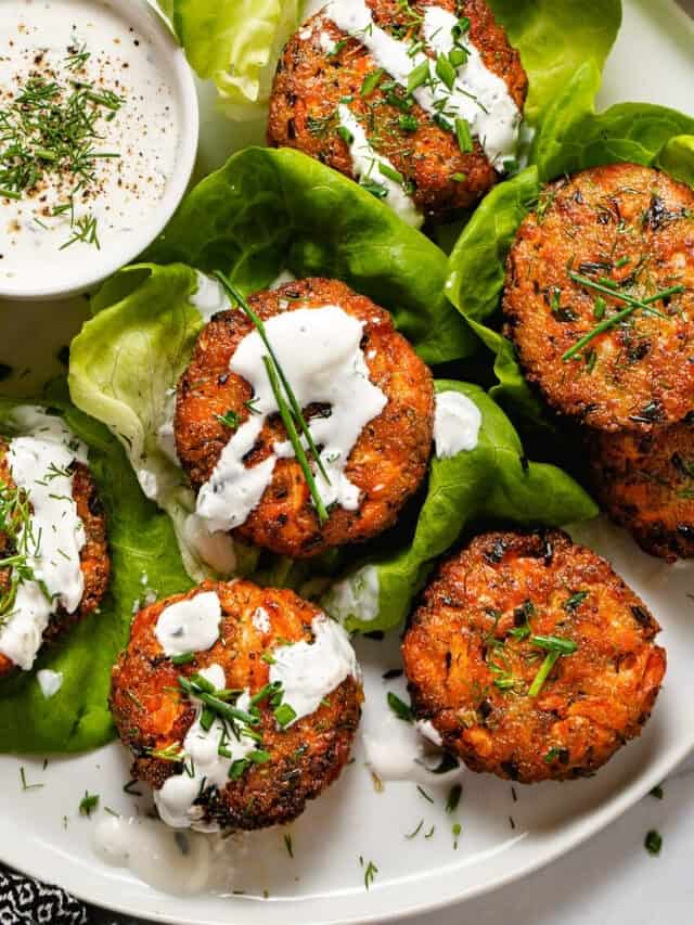 20 Minute Crispy Salmon Cakes