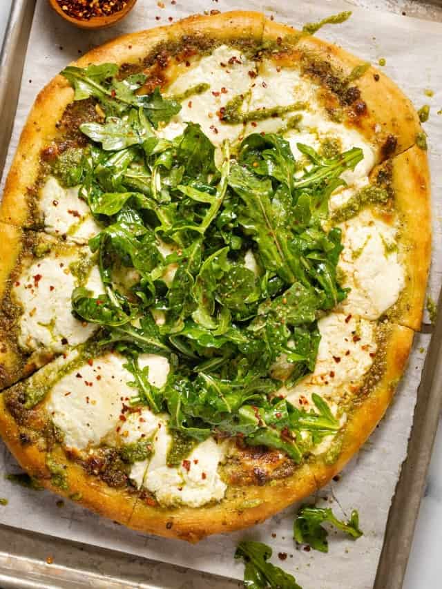 Burrata Pesto Pizza