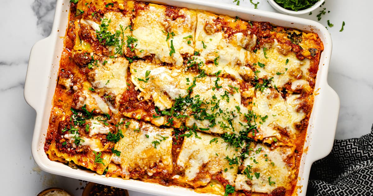The Easiest Cottage Cheese Lasagna