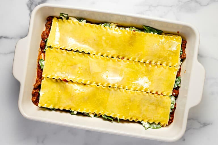 The Easiest Cottage Cheese Lasagna - Midwest Foodie