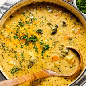 One Pot Creamy Vegetable Soup - Midwest Foodie
