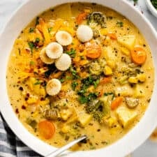 One Pot Creamy Vegetable Soup-image