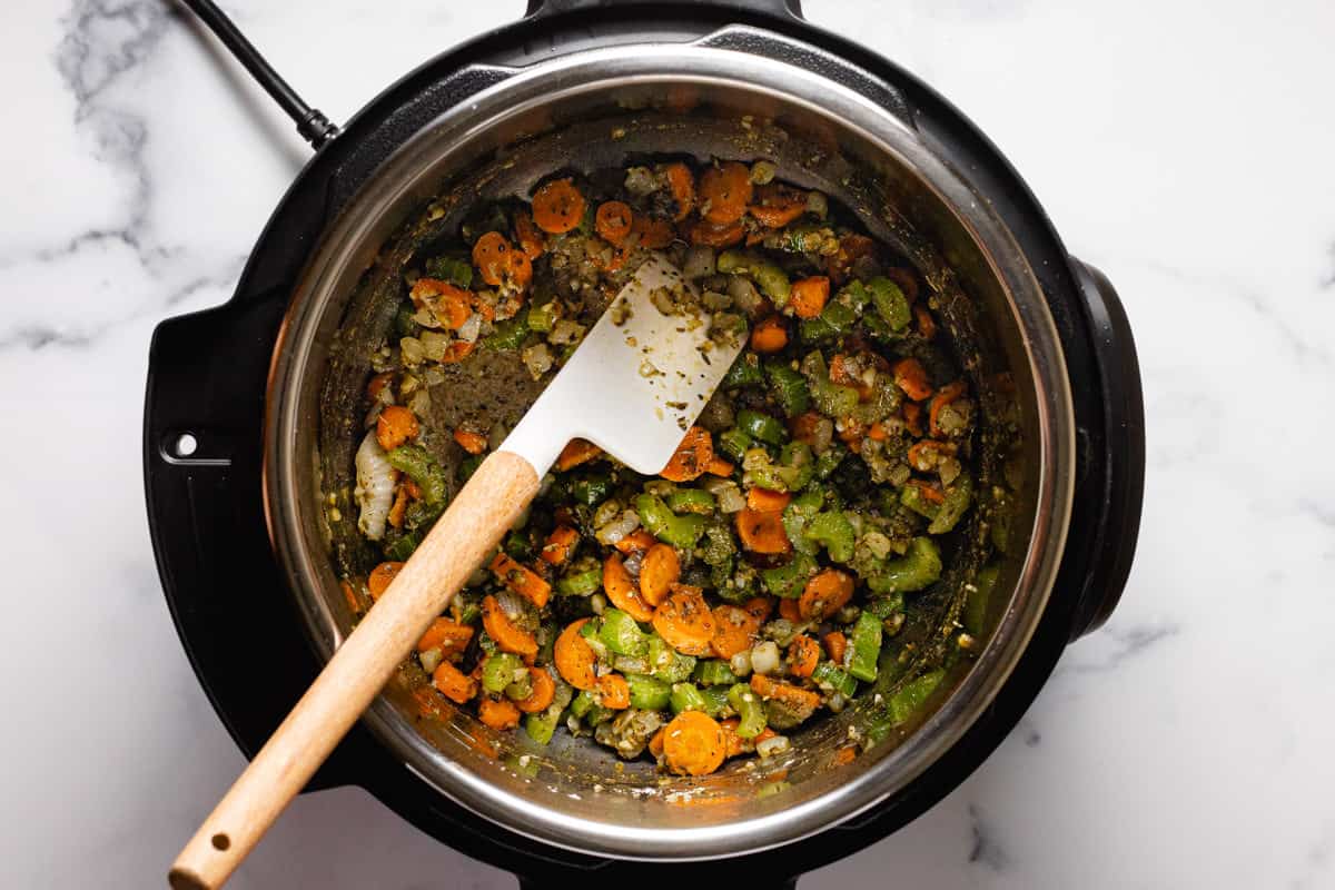 Sautéed veggies with flour in and instant pot