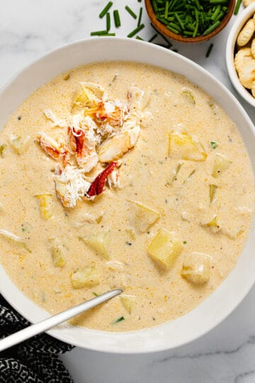 30 Minute One Pot Creamy Crab Soup - Midwest Foodie