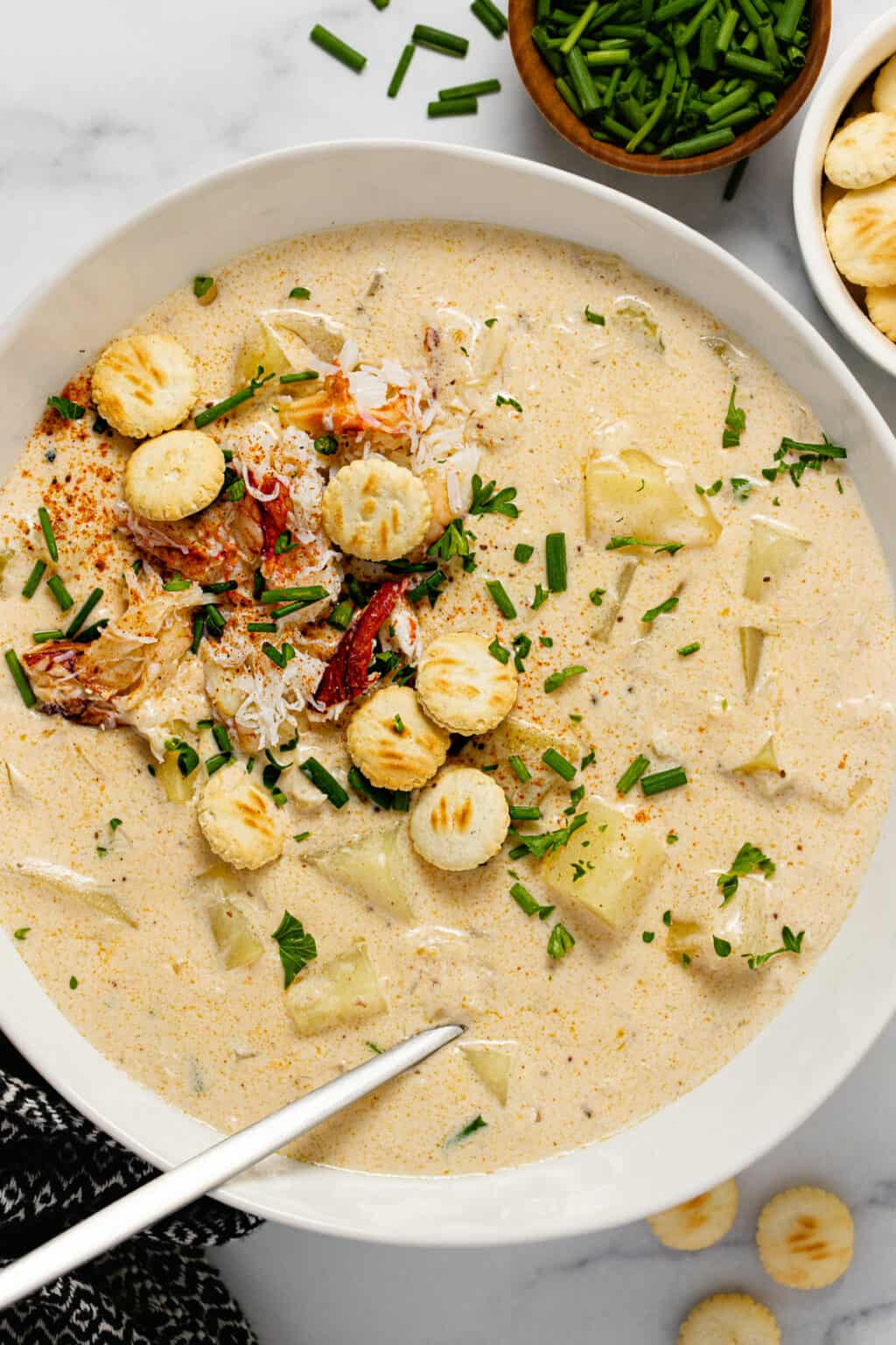 30 Minute One Pot Creamy Crab Soup - Midwest Foodie