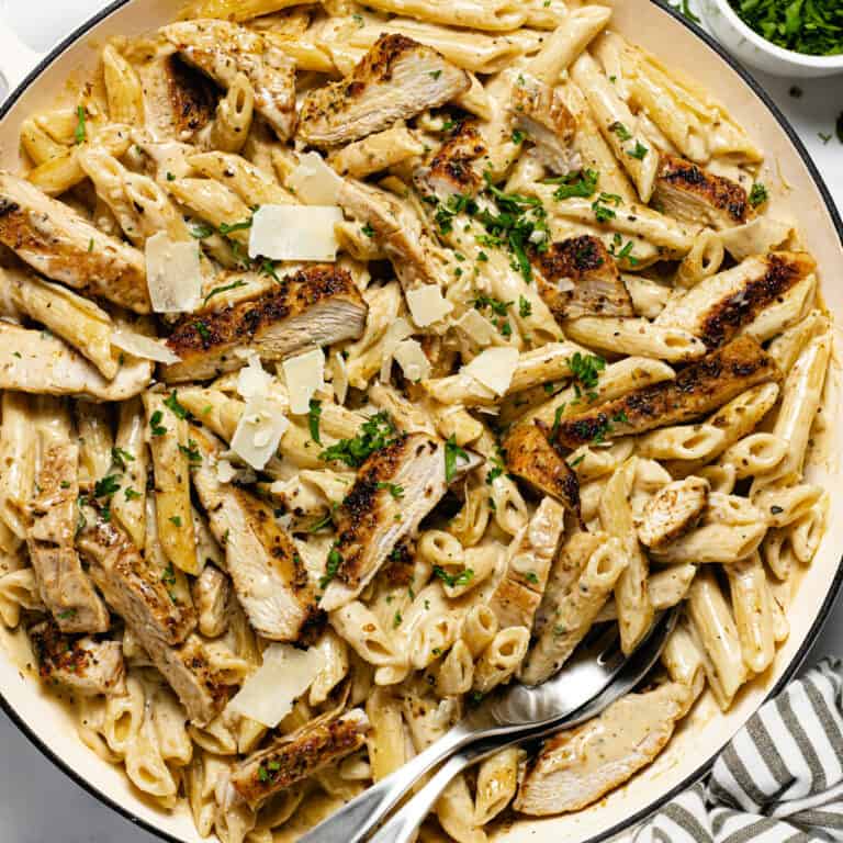 Garlic Parmesan Chicken Pasta Recipe