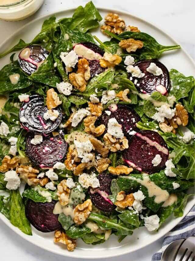 Simple Beetroot Salad with Feta