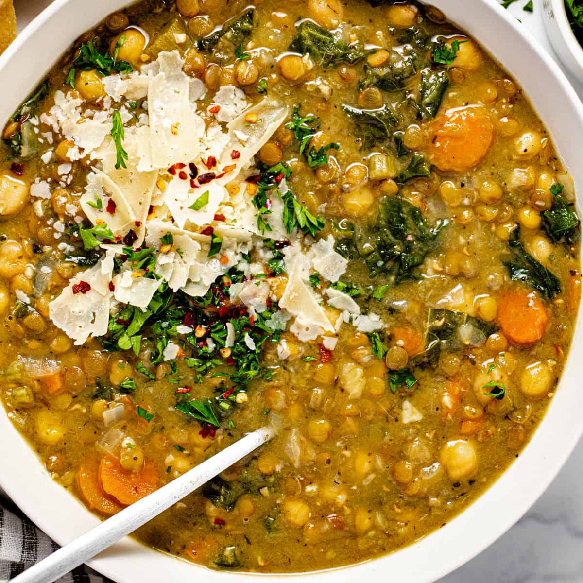 Instant Pot Lentil Soup {Quick and Easy Prep!} 