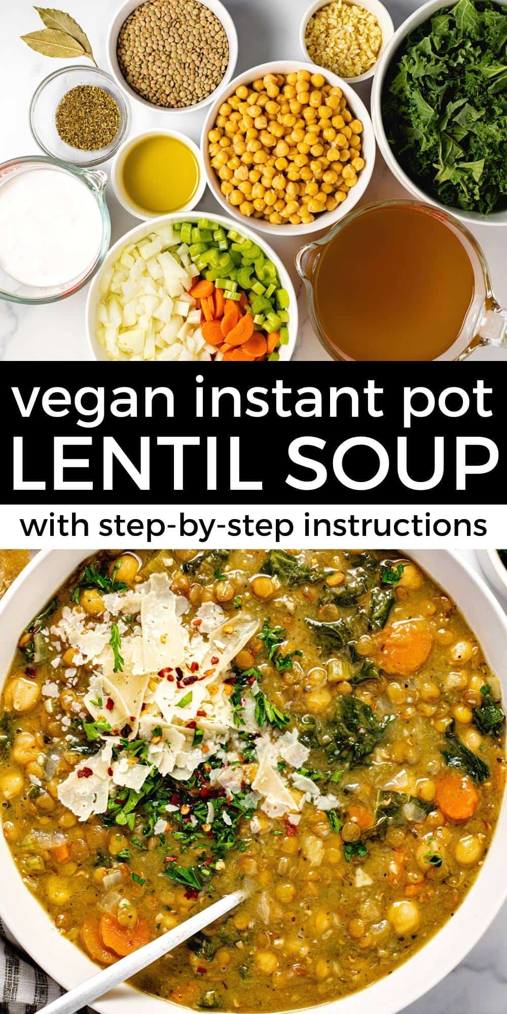 Creamy Vegan Instant Pot Lentil Soup - Midwest Foodie