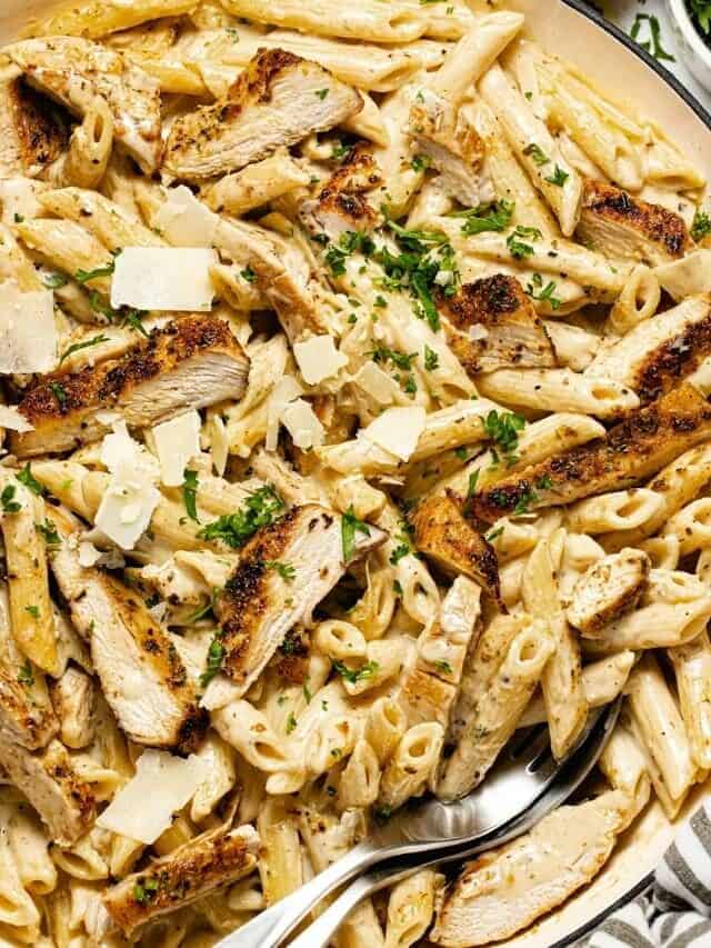 Creamy Garlic Parmesan Chicken Pasta