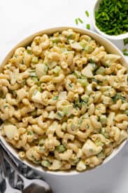 20 Minute Deviled Egg Macaroni Salad - Midwest Foodie