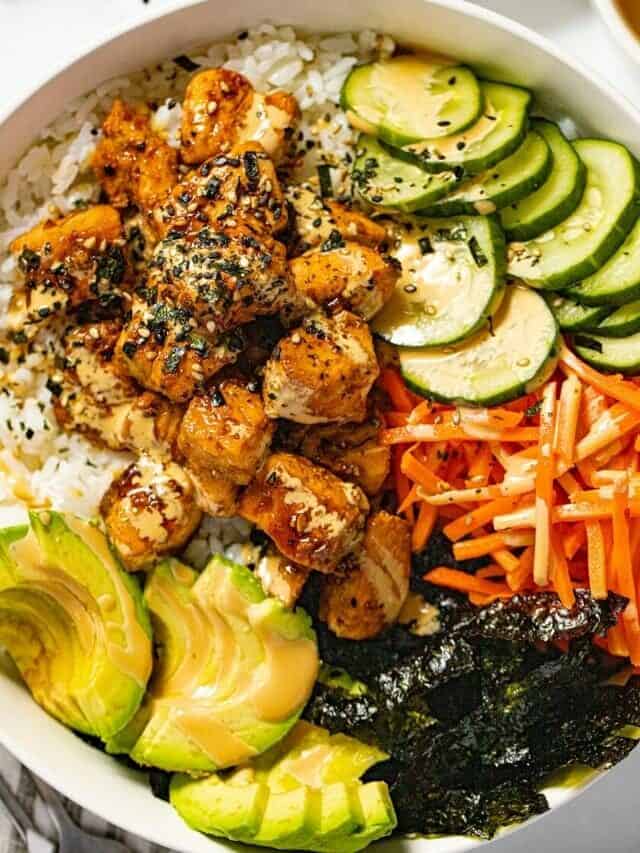 15 Minute Sesame Salmon Sushi Bowl