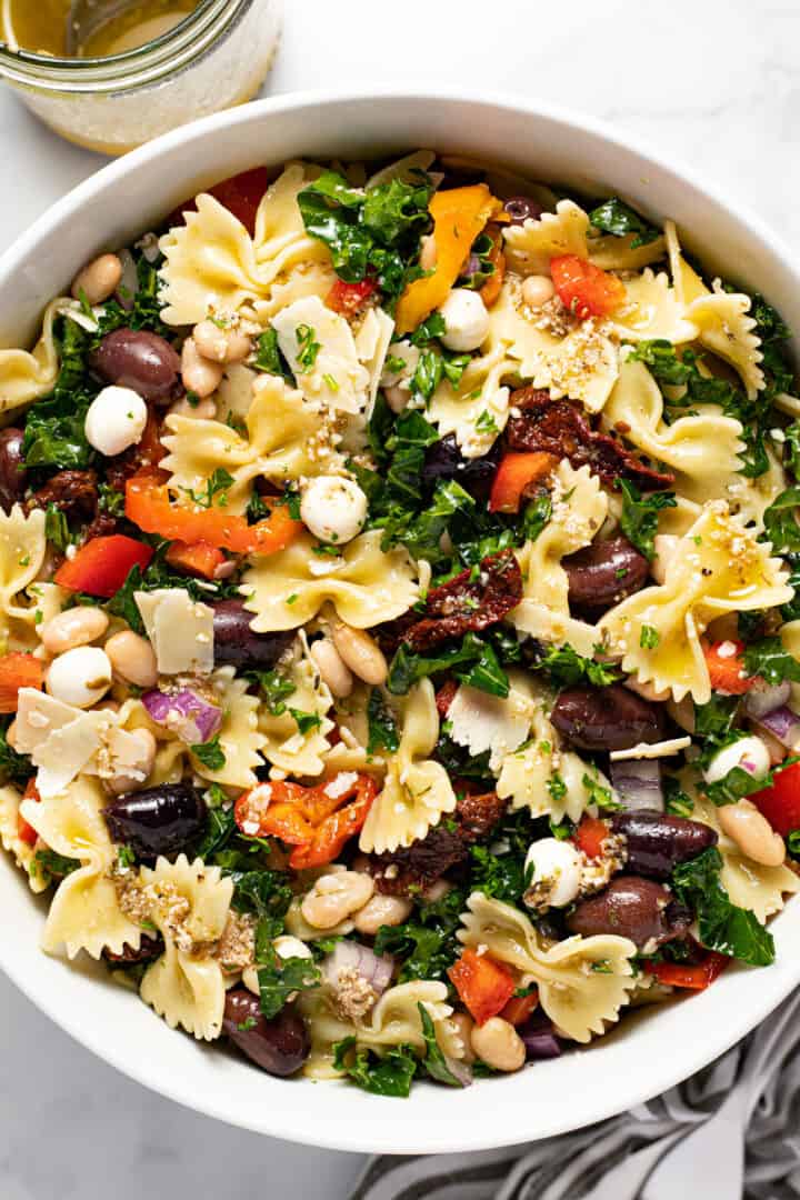 Veggie Loaded Pasta Salad with Italian Dressing Midwest Foodie