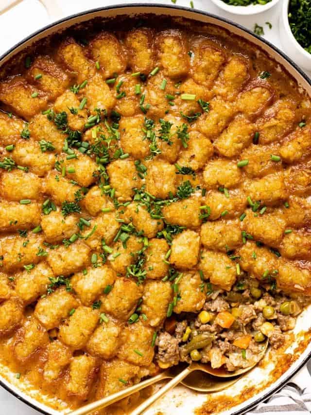 Tater Tot Casserole No Condensed Soup Midwest Foodie 1222