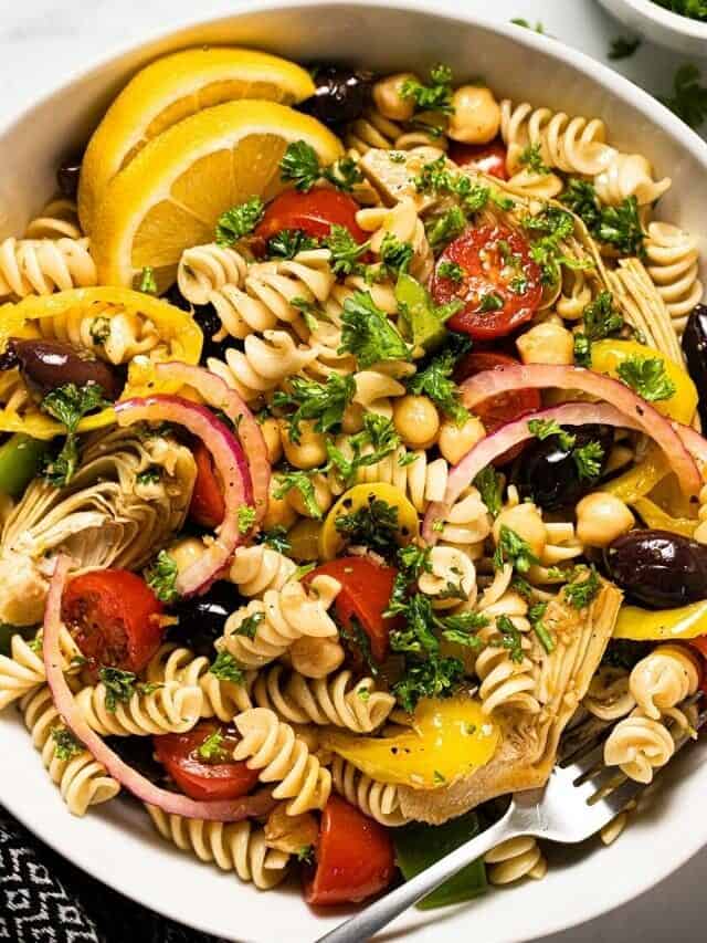 20 Minute Vegan Pasta Salad