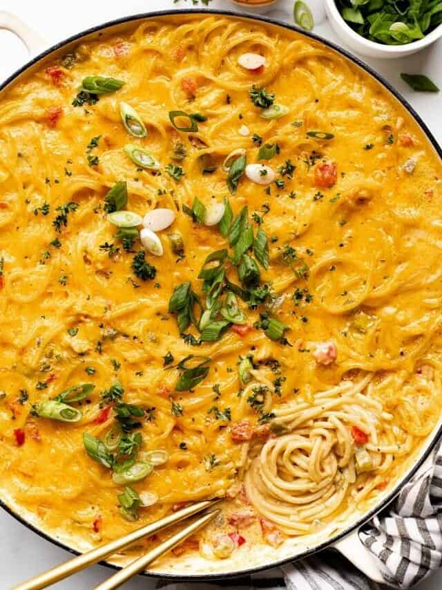 Easy Cheesy Chicken Spaghetti Casserole