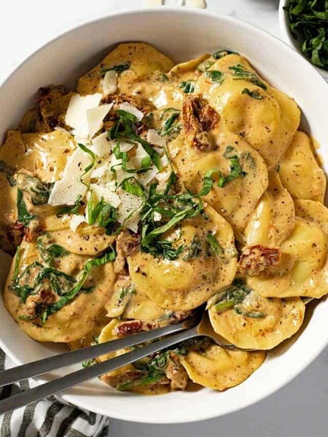 Sun Dried Tomato Ravioli