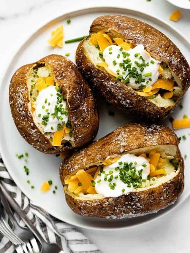 Air Fryer Baked Potatoes