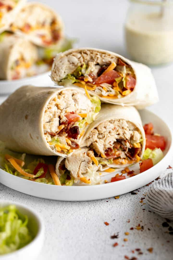 Easy Chicken Bacon Wraps with Ranch - Midwest Foodie