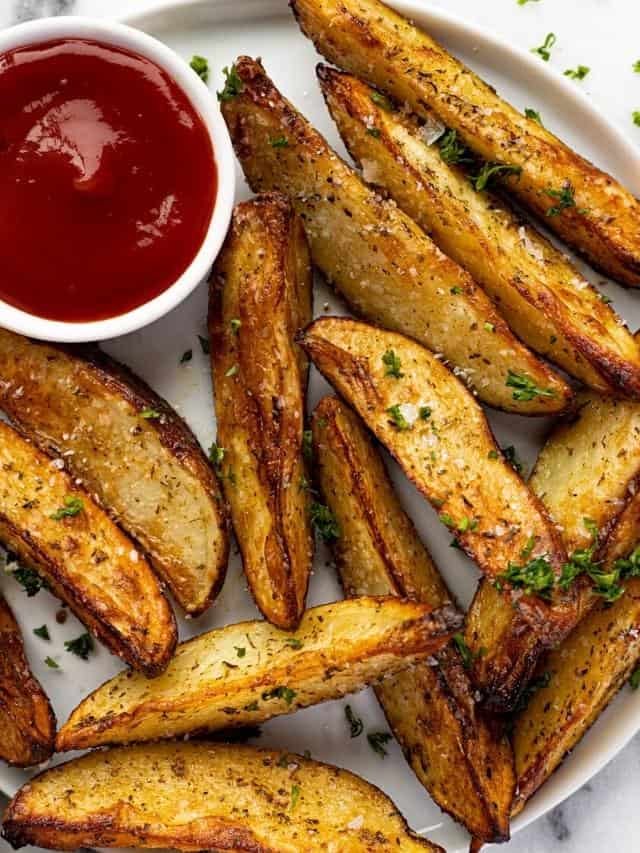 Air Fryer Potato Wedges - Midwest Foodie