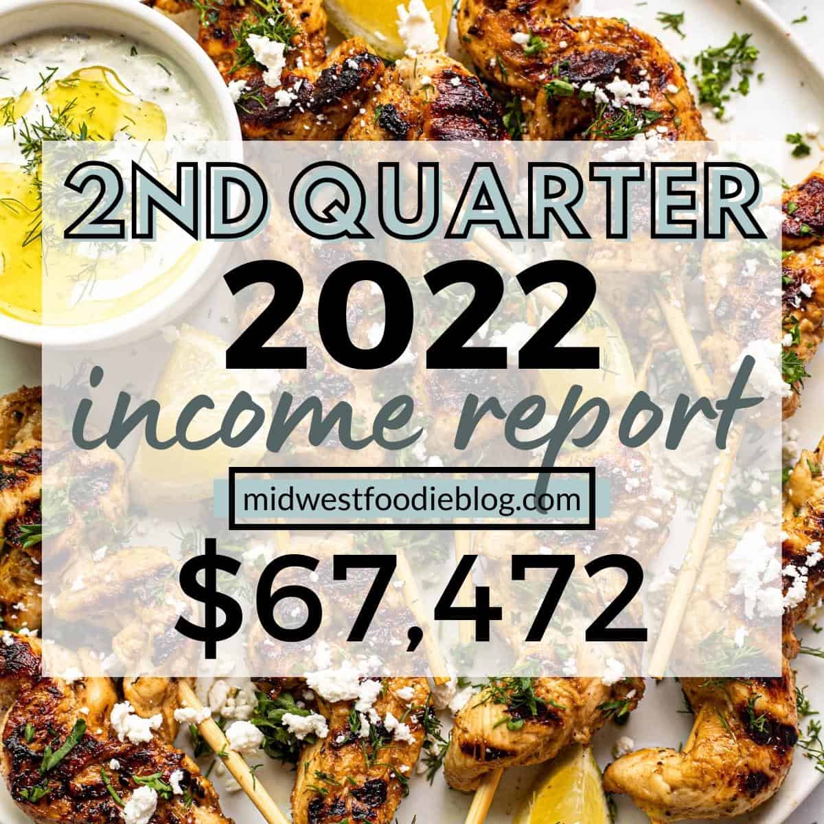 Food Blog Income Report – 2nd Quarter 2022