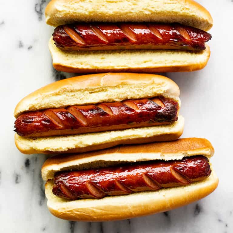 10 Minute Air Fryer Hot Dogs