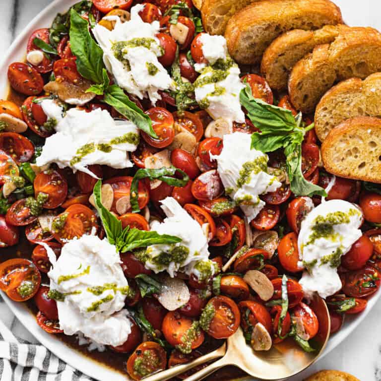 20 Minute Tomato and Burrata Salad