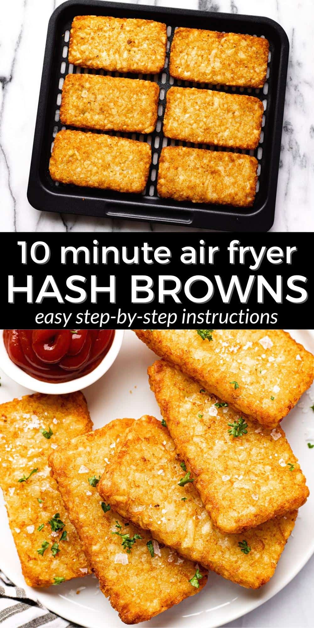 10 Minute Air Fryer Hash Browns - Midwest Foodie