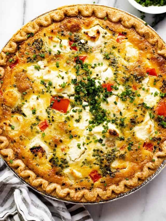 The Easiest Breakfast Quiche Recipe - Midwest Foodie