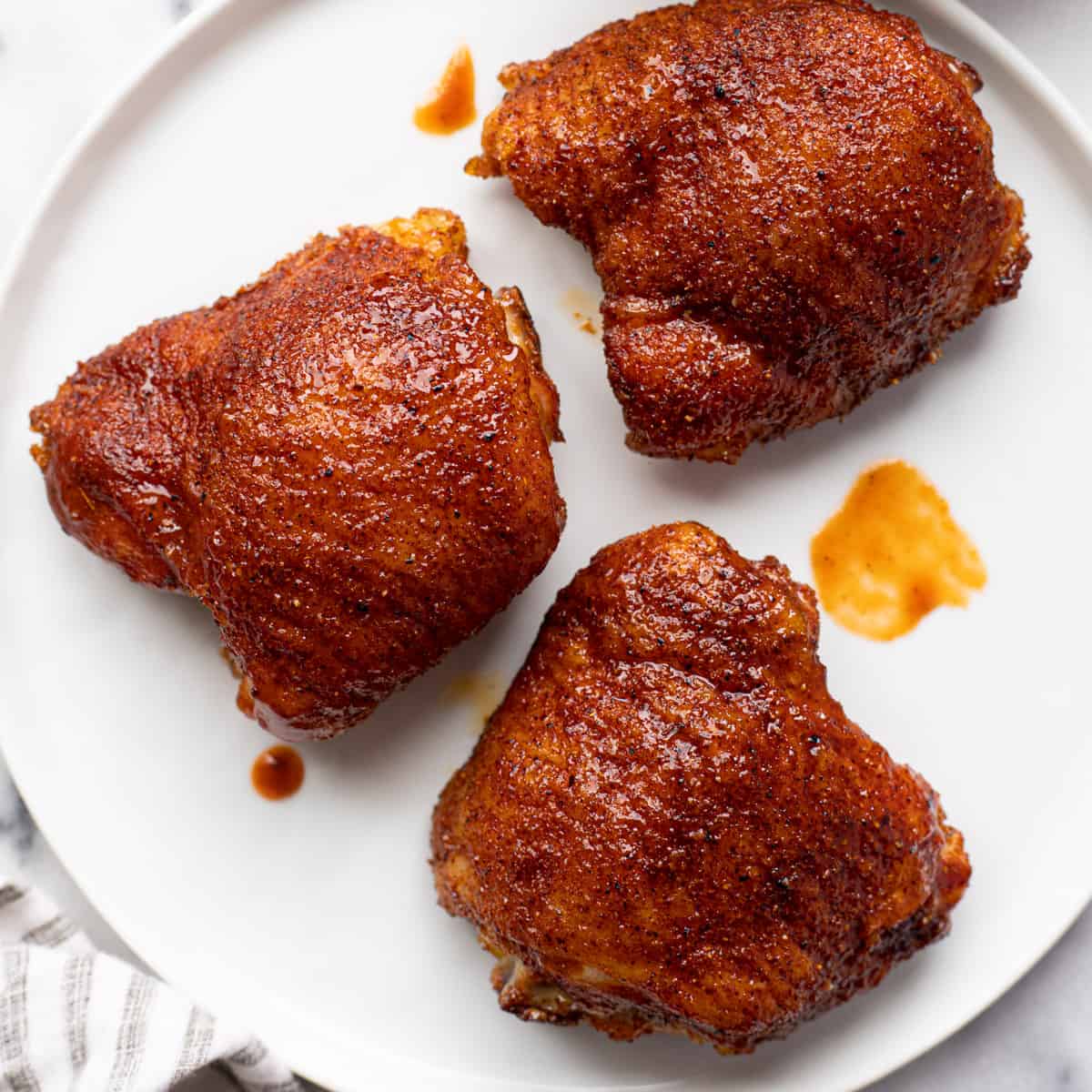 The Best Smoked Chicken Thighs