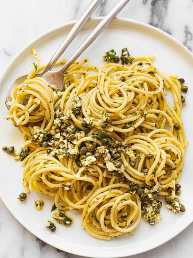 Lemon Garlic Pasta - Midwest Foodie