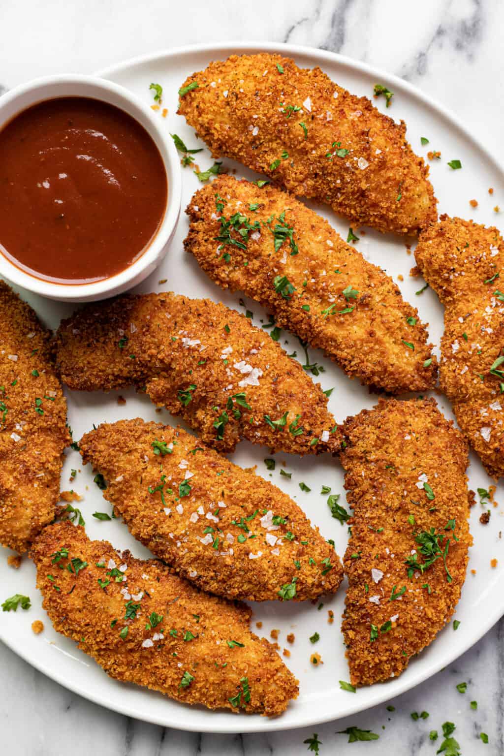 The Easiest 15 Minute Air Fryer Chicken Tenders - Midwest Foodie
