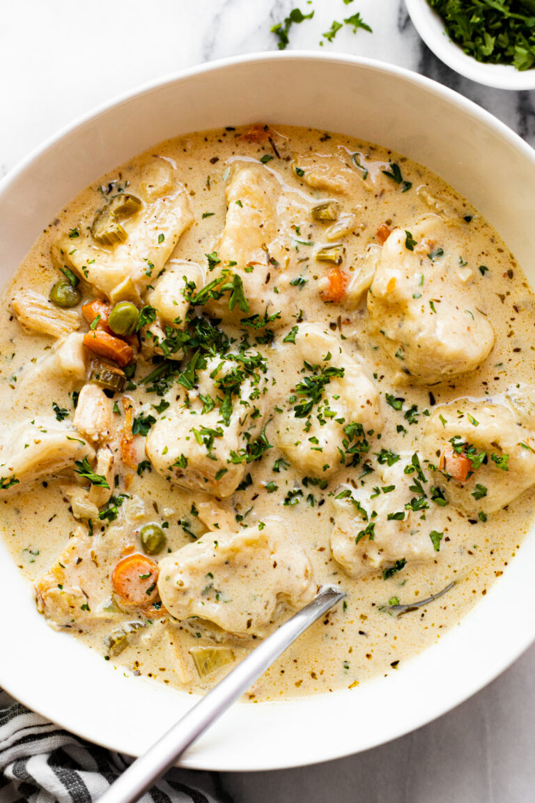 One Pot Chicken Dumpling Soup (with refrigerated biscuit dough ...