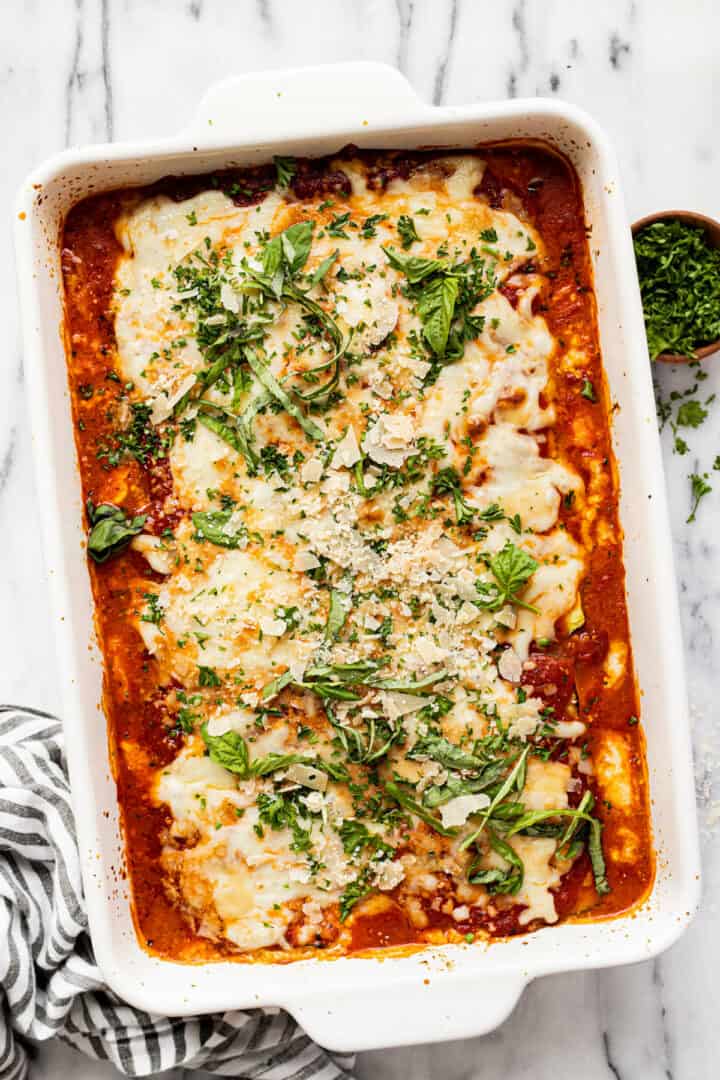 The Best Zucchini Lasagna Recipe - No Noodles! - Midwest Foodie