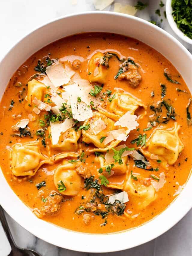 Sausage Tortellini Soup