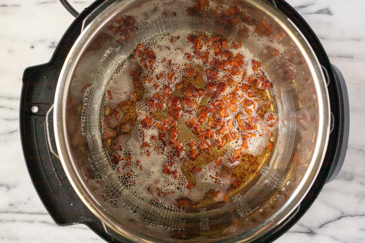 Crispy bacon in an instant pot.