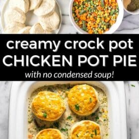 Crock Pot Chicken Pot Pie (NO CONDENSED SOUP!) - Midwest Foodie